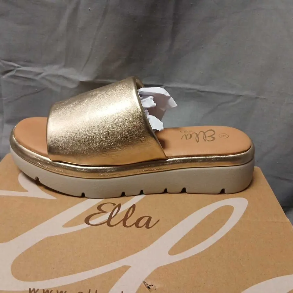 ELLA SHOES MAYA GOLD SANDALS UK 6 