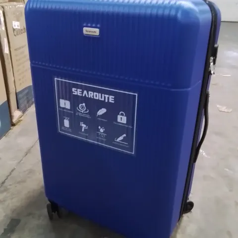 SEAROUTE HARD SHELL BLUE TRAVEL LUGGAGE CASE