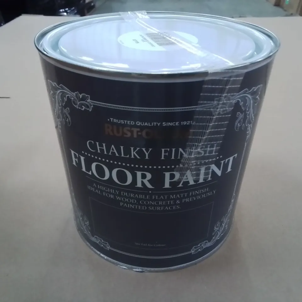 RUST-O-LEUM 2.5L CHALKYFINISH FLOOR PAINT - SLATE RRP £42