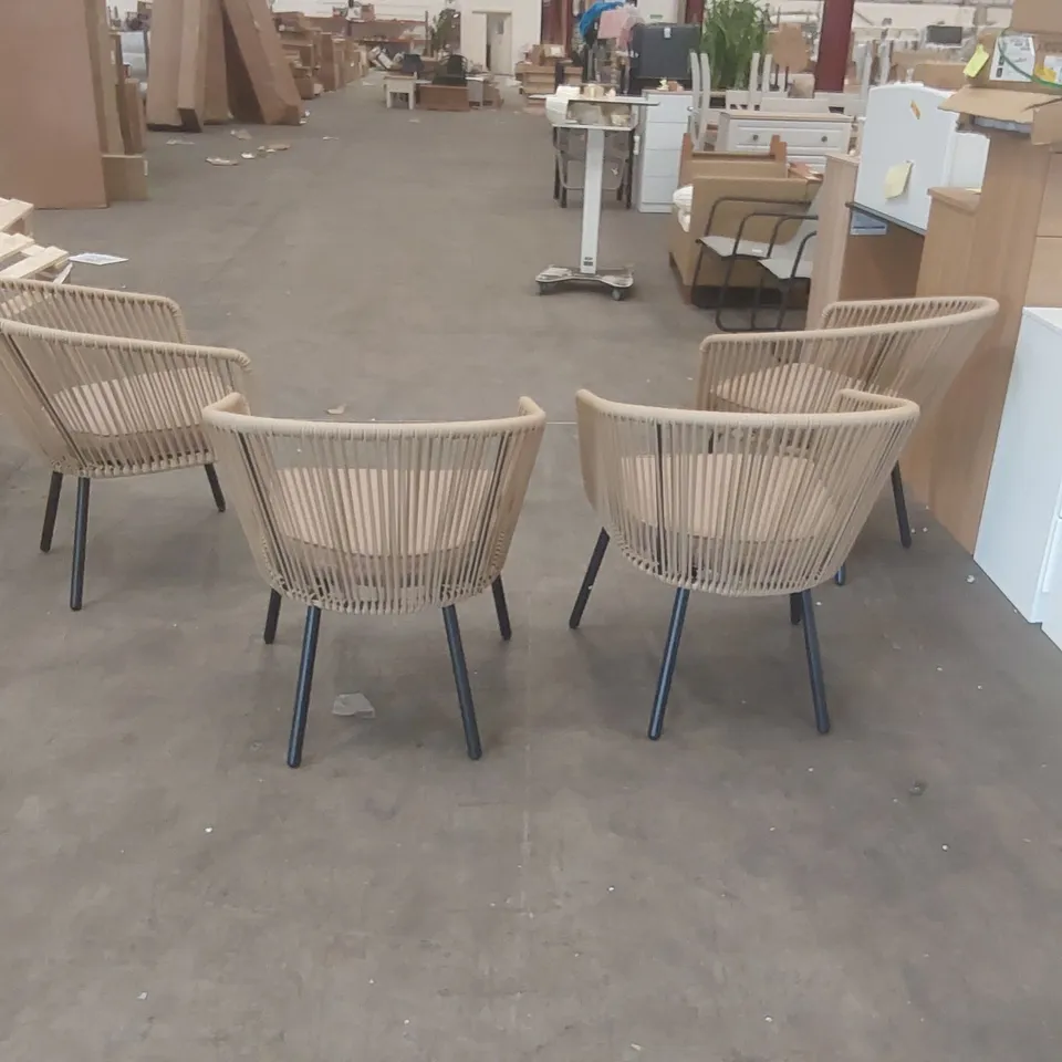 SET OF 4 DESIGNER DINING CHAIRS