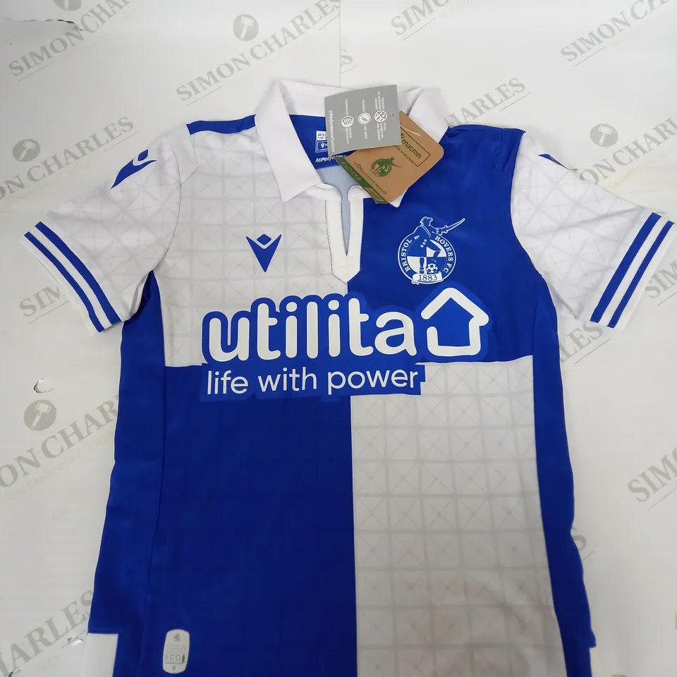BRISTOL ROVERS FC HOME SHIRT SIZE 3XS - JUNIORS