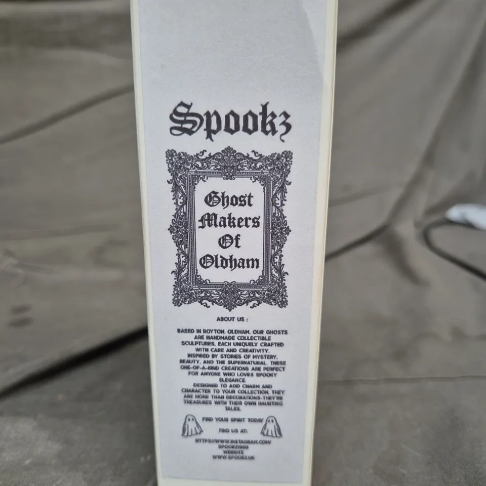 SPOOKZ GHOST MAKERS OF OLDHAM – HANDMADE HALLOWEEN ORNAMENT, BOXED