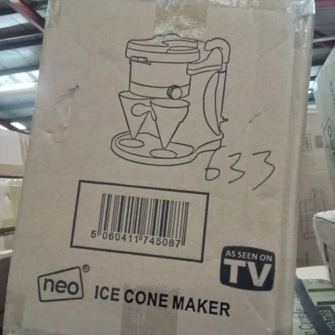 BOXED NEO ICE CONE MAKER (1 BOX) WHITE