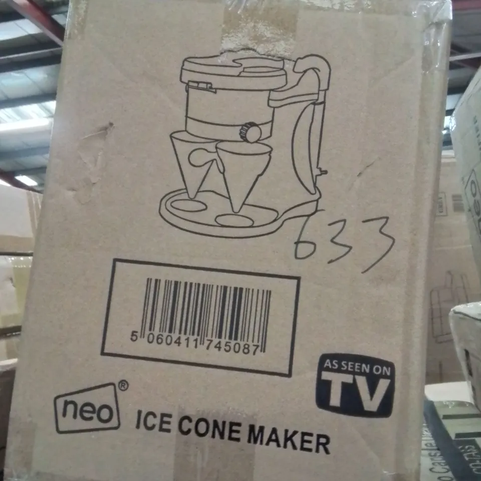 BOXED NEO ICE CONE MAKER (1 BOX) WHITE