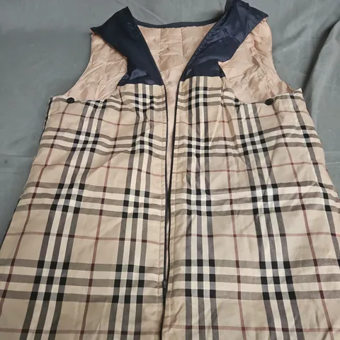 BURBERRY LONDON QUILTED CHECK GILET - SIZE UNSPECIFIED