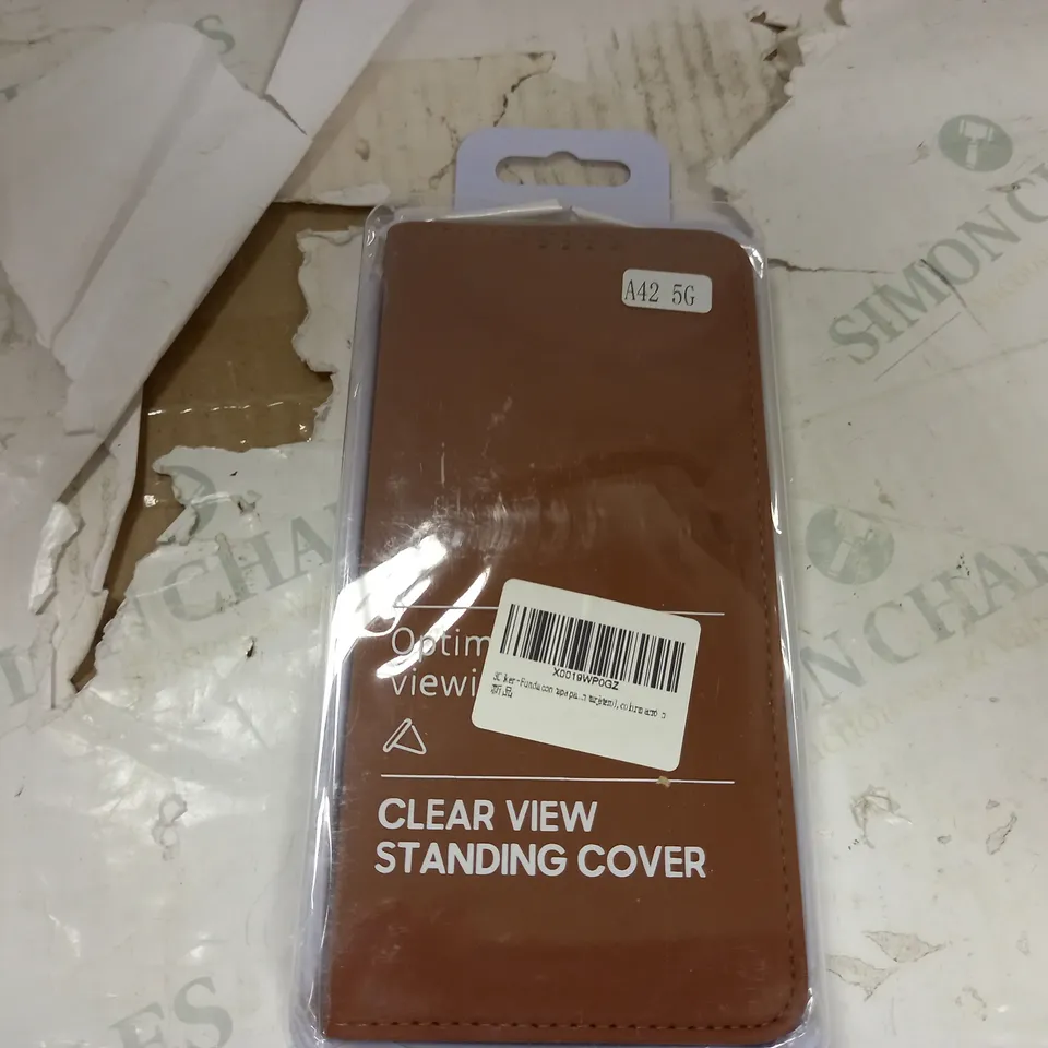 BROWN MOBILE PHONE LEATHER EFFECT WALLET STYLE CASE
