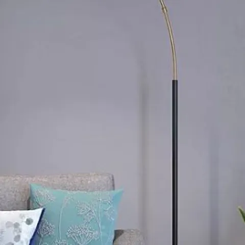 BOXED JOHN LEWIS HECTOR FLOOR LAMP ANTIQUE BRASS FINISH 
