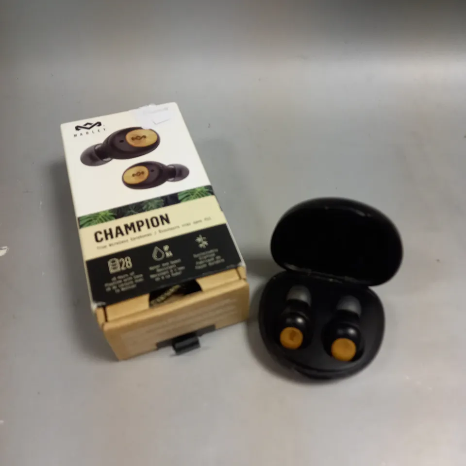BOXED MARLEY CHAMPION TRUE WIRELESS EARPHONES 