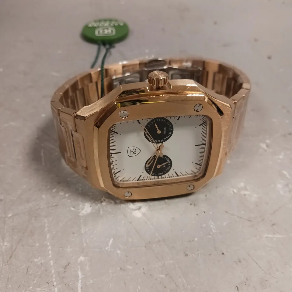MEN'S RAYMOND GAUDIN WATCH WHITE MULTI FUNCTION DIAL 