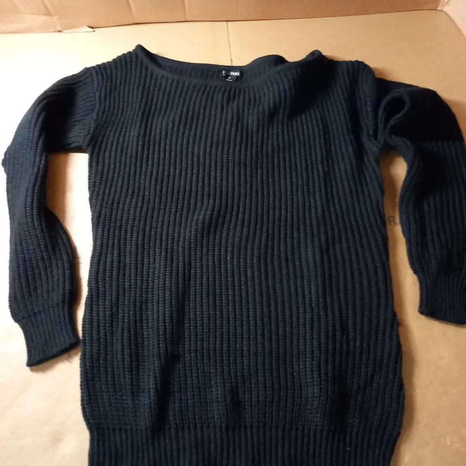 BOOHOO SLASH NECK FISHERMAN JUMPER - M