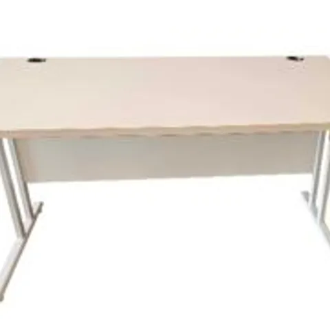 LARGE WHITE HEAVY DUTY OFFICE DESK