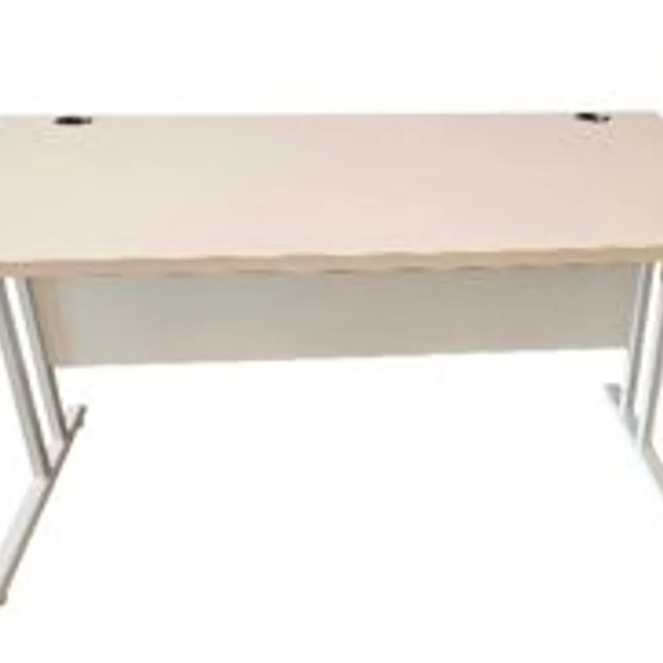 LARGE WHITE HEAVY DUTY OFFICE DESK RRP £250