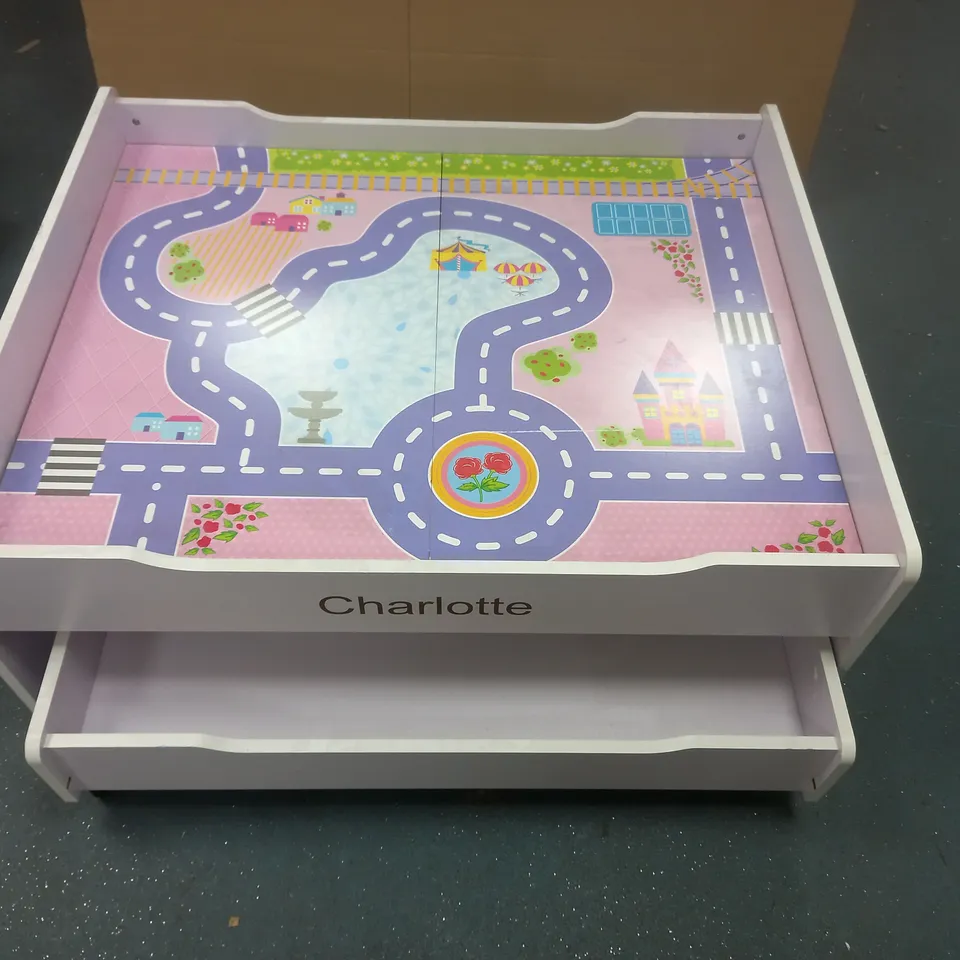 PERSONALISED KIDS PLAYTABLE WITH TOY STORAGE DRAW