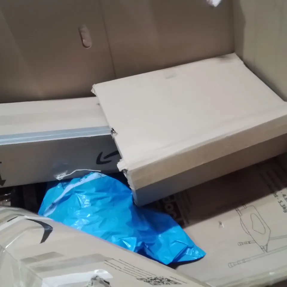 PALLET OF ASSORTED HOUSEHOLD GOODS AND PRODUCTS TO INCLUDE;BOXED WHEELCHAIR,CLOTHES AIRER,TOILET SEAT AND FRAME
