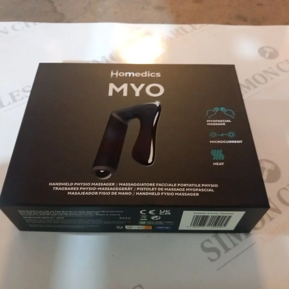 BOXED HOMEDICS MYO HANDHELD PHYSIO MASSAGER 