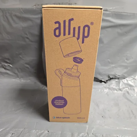 BOXED AND SEALED AIR UP LIMITED SUMMER EDITION 600ML WATER BOTTLE IN BLUE SPLASH