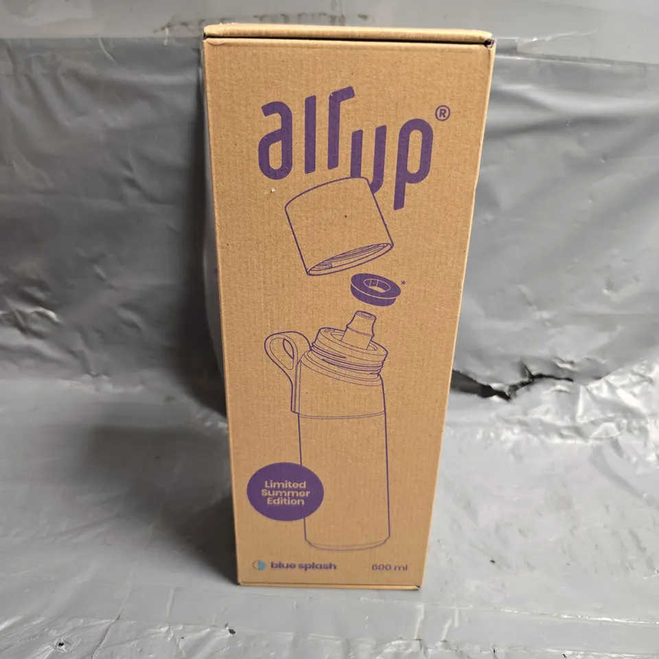 BOXED AND SEALED AIR UP LIMITED SUMMER EDITION 600ML WATER BOTTLE IN BLUE SPLASH