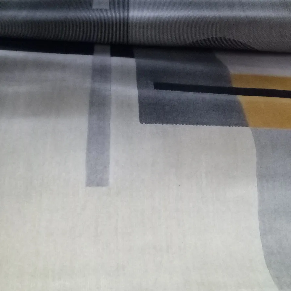 CREAM GREY YELLOW RUG