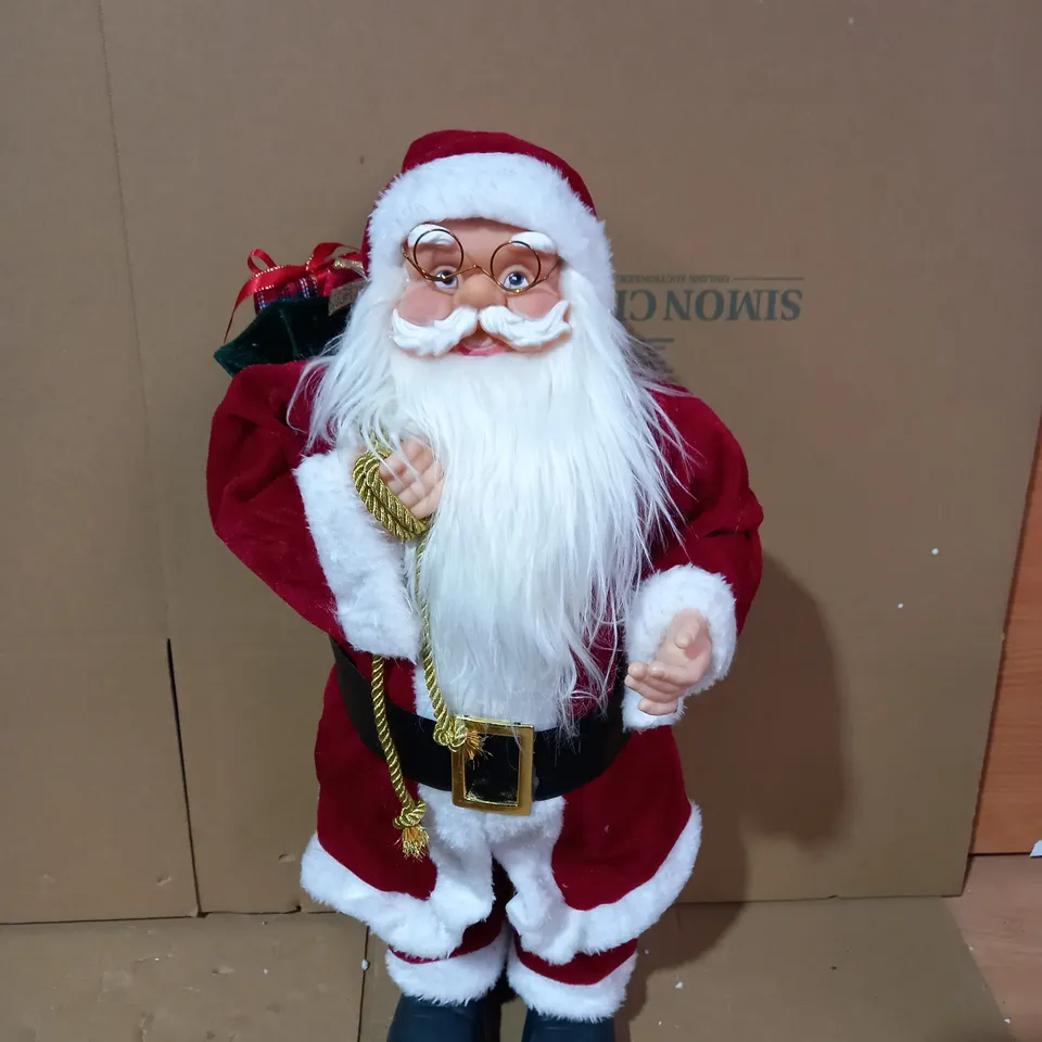 FESTIVE PRE LIT SANTA TRADITIONAL 63CM 