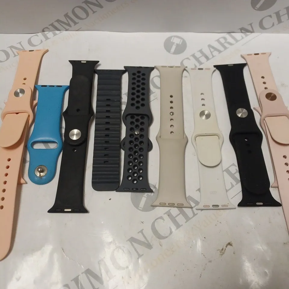 BOX OF A LARGE QUANTITY OF ASSORTED LOOSE WATCH STRAPS 