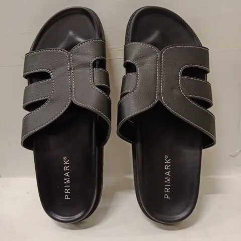 PRIMARK SANDALS β UK 7 (EU 40) β WOMEN'S SLIDE SANDALS, GREY/BLACK