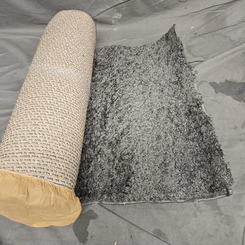 MARKHOR DREAM SHAGGY GREY RUG - 60 X 220CM