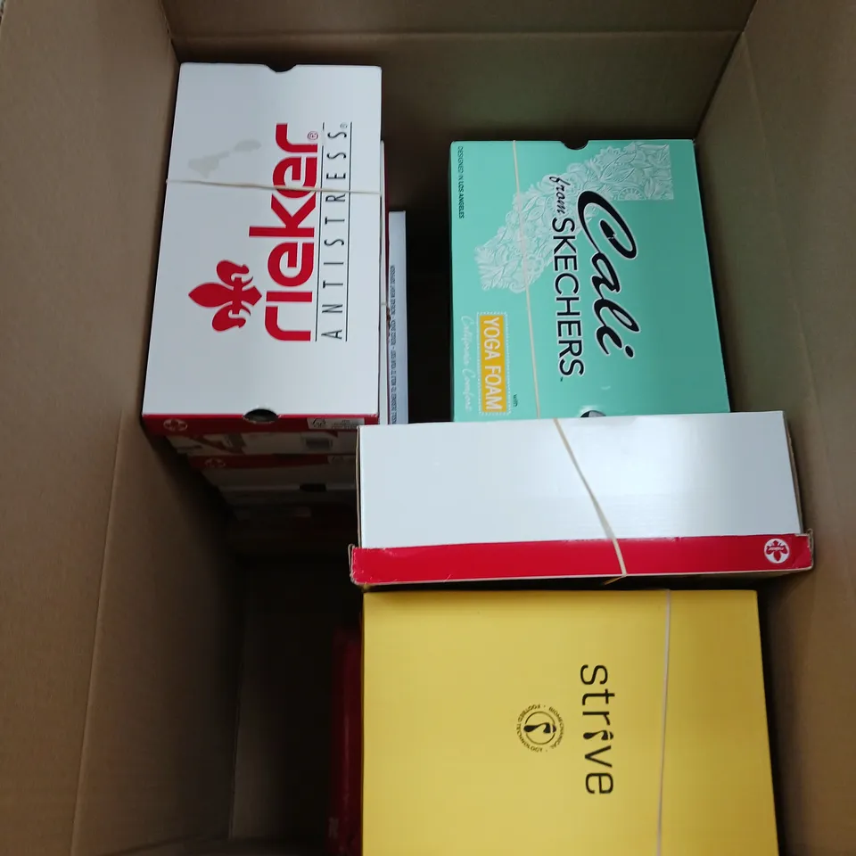 APPROXIMATELY 10 PAIRS OF LADIES SHOES ASSORTED COLOURS, SIZES AND STYLES