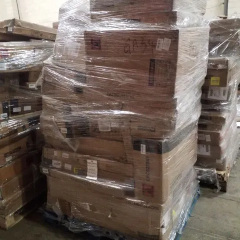 PALLET CONTAINING ASSORTED PRODUCTS INCLUDING BOOKCASE, SHOE BOXES & SUN LOUNGER