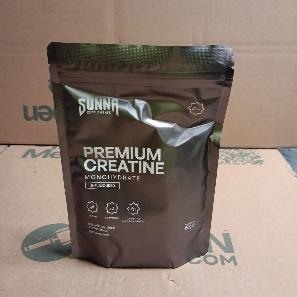 SUNNA SUPPLEMENTS PREMIUM CREATINE MONOHYDRATE – UNFLAVOURED, 150G
