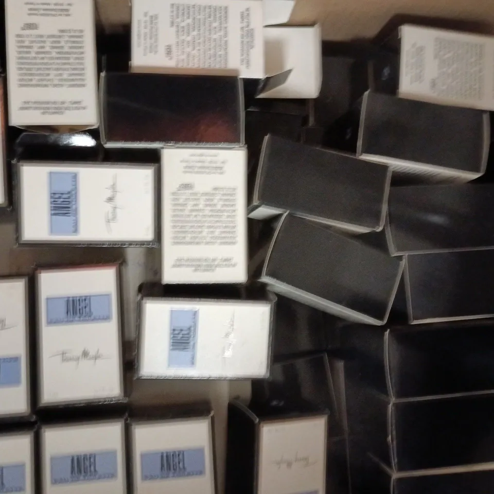 BOX OF APPROXIMATELY 120 X 3ML ANGEL EAU DE TOILETTE