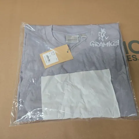 BAGGED GRAMICCI TURTLE TEE IN LAVENDER - USA M