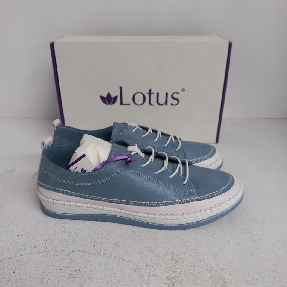 LOTUS BLUE LEATHER SHOES – WOMEN'S, UK 6.5 (EU 39) – BOXED