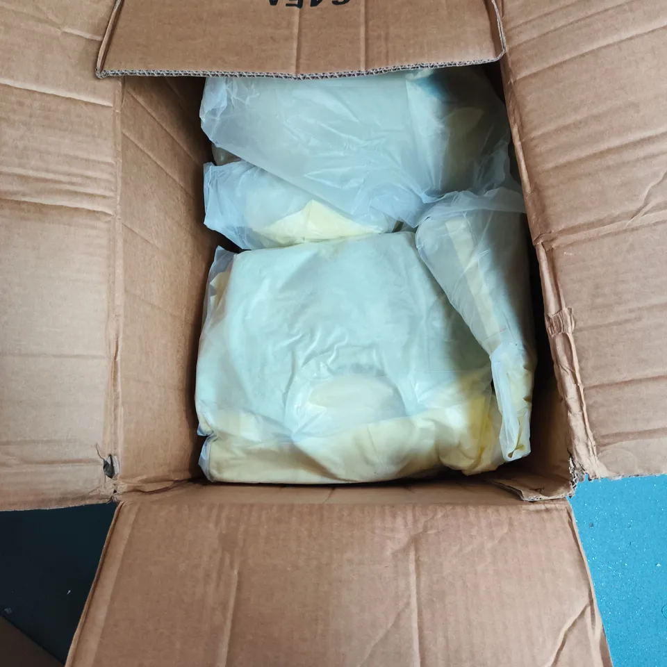 BOX OF APPROXIMATELY 10 X MINT GREEN WOVEN HANDBAG WITH SHORT HANDLES