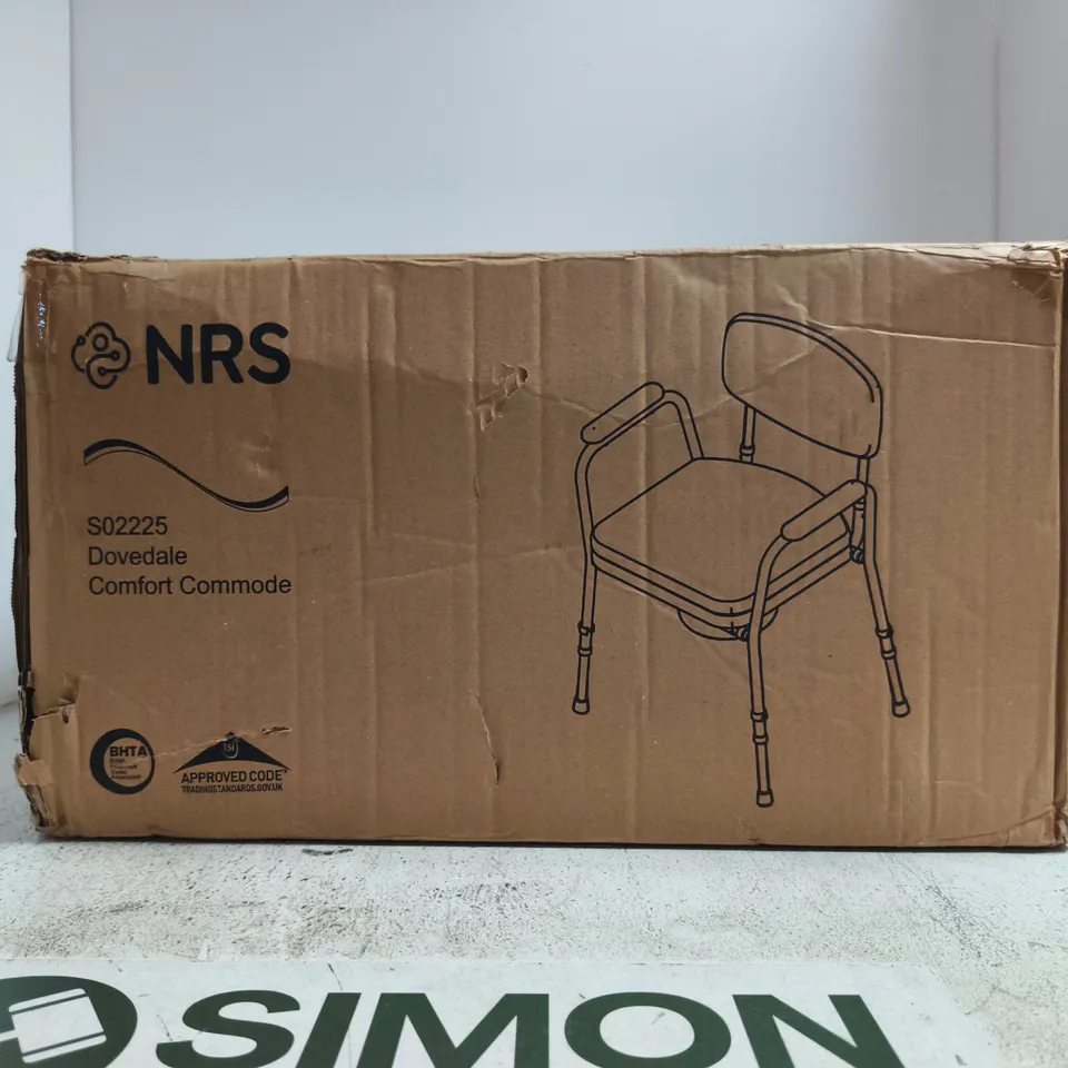 NRS DOVEDALE COMFORT COMMODE – BOXED (S02225)