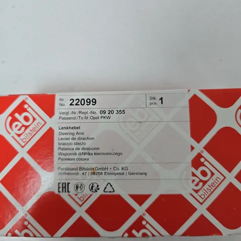 BILSTEIN STEERING ARM FOR OPEL – PART NO. 22099 (1 PC)