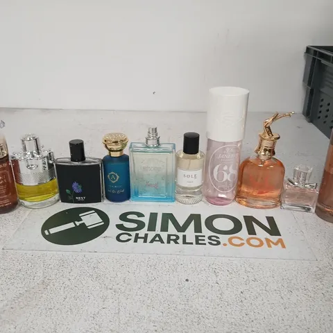 APPROXIMATELY 10 ASSORTED UNBOXED FRAGRANCES