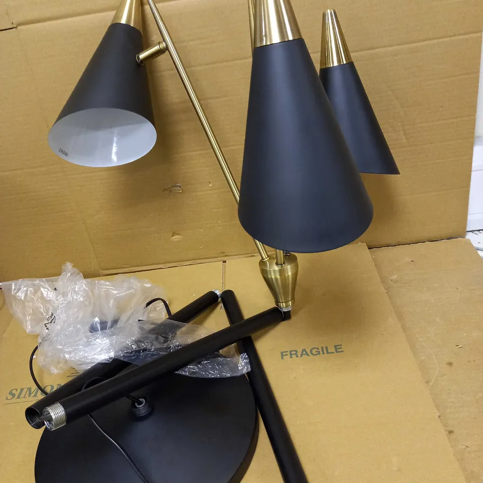 JOHN LEWIS ASPEN 3 LIGHT FLOOR LAMP 