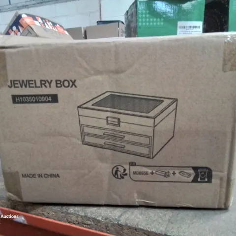 BOXED JEWELLERY BOX.