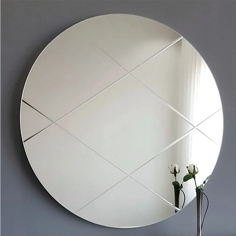 BRAND NEW BOXED VIVENSE NEOSTILL ROUND MIRROR DIAMOND PATTERN 60cm (1 BOX)