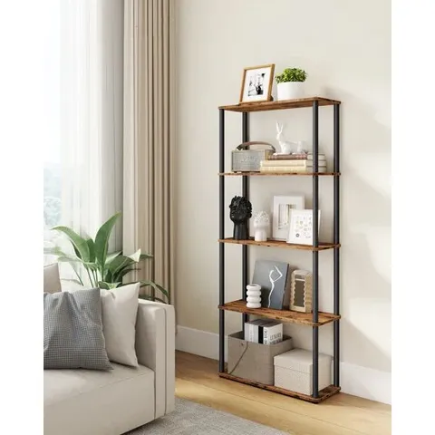 BOXED 60cm W STEEL ELAGERE BOOKCASE (1 BOX)