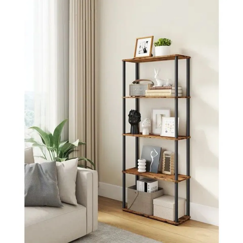 BOXED 60cm W STEEL ELAGERE BOOKCASE (1 BOX)