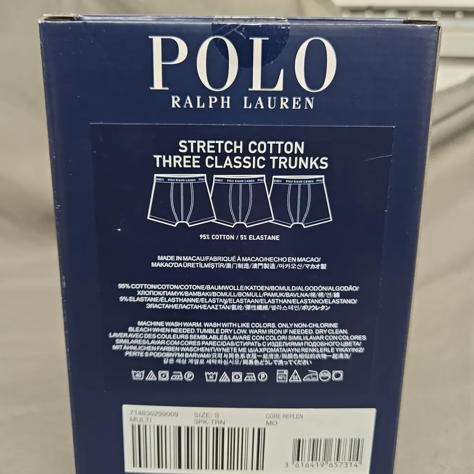 POLO RALPH LAUREN SIZE S CLASSIC TRUNKS 