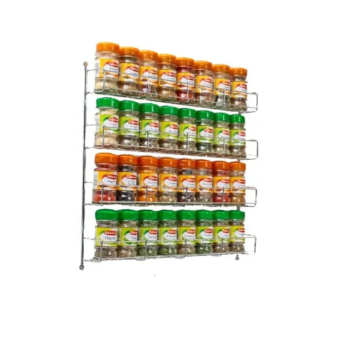 BOXED 32-JAR WALL-MOUNTED/CABINET SPICE RACK