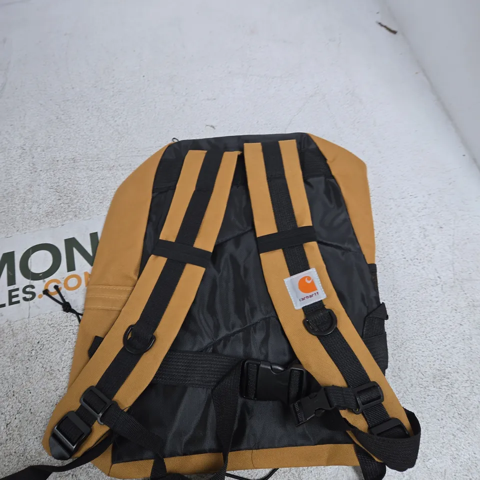 CARHARTT BACKPACK – TAN WITH BLACK STRAPS, TAGS ATTACHED