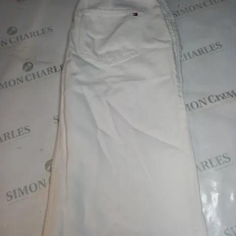 TOMMY HILFIGER WOMENS WHITE DENIM SKIRT SIZE 38