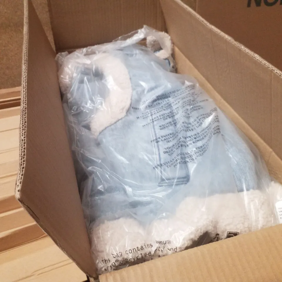 BOX CONTAINING APPROXIMATELY 5 BRAND NEW SIMPLY BE BLUE REGULAR SLEEVELESS DENIM GILETS - SIZE 26