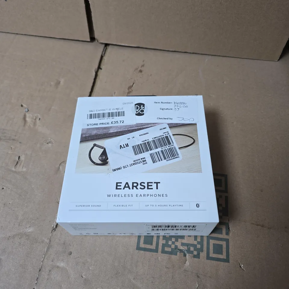  EARSET WIRELESS EARPHONES – BOXED, BLACK