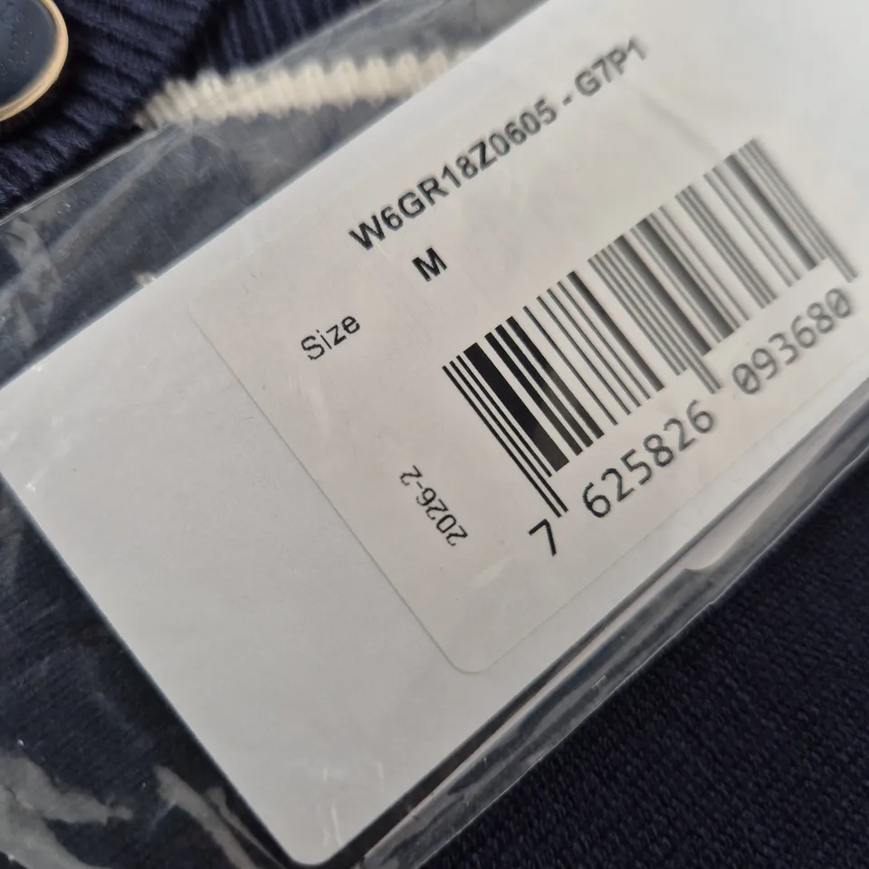 GUESS NAVY CARDIGAN WITH ECOVERO FABRIC – WOMEN'S KNITWEAR, SIZE M