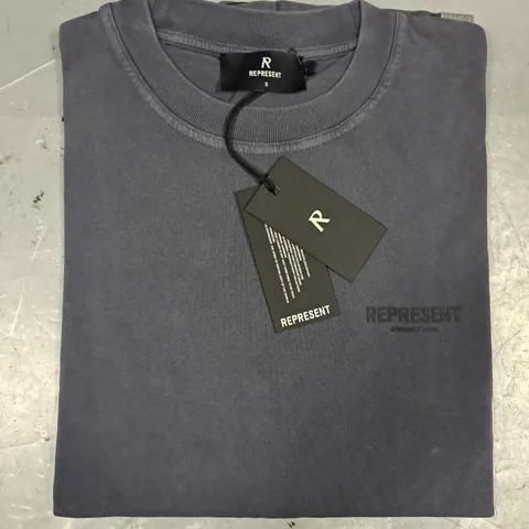 REPRESENT OWNER'S CLUB T-SHIRT IN BLUE GREY SIZE SMALL