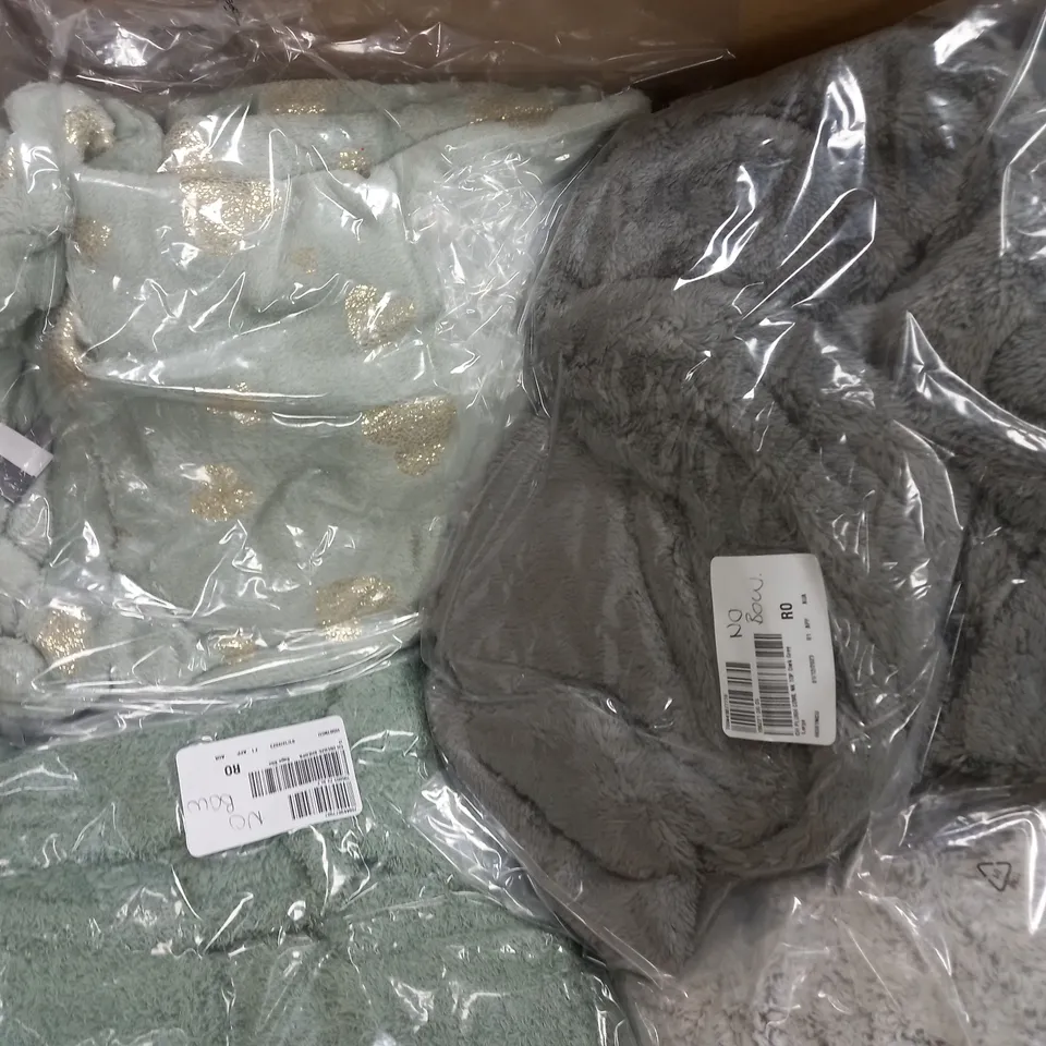 BOX OF ASSORTED CLOTHING ITEM TO INCLUDE - PJ - DRESSING GOWNS / COLLECTION ONLY 